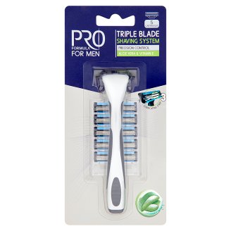 Tesco Pro Formula For Men Triple Blade Maszynka do golenia plus 5 wymiennych ostrzy
