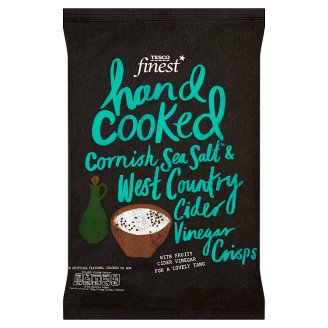 Tesco Finest Chipsy ziemniaczane o smaku soli morskiej i octu jabłkowego 150 g