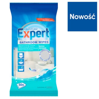 Go for Expert Sea Breeze Nawilżane ściereczki do łazienek 50 sztuk