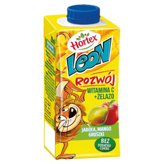 Hortex Leon Jabłka mango gruszki Napój wieloowocowy 200 ml