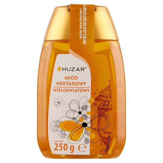 Huzar Miód nektarowy wielokwiatowy 250 g
