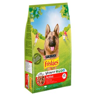 Friskies Vitafit Active z wołowiną Karma dla dorosłych psów 10 kg