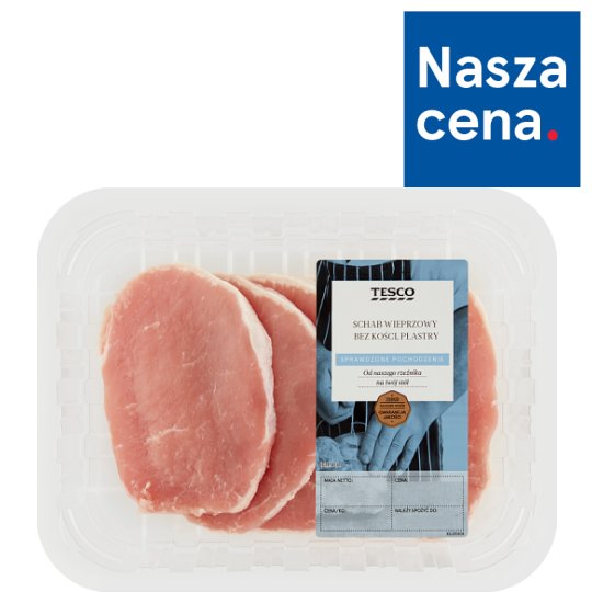 Tesco Schab wieprzowy bez kości plastry 360 g