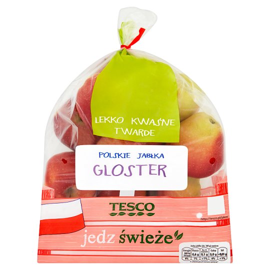 Tesco Polskie jabłka Gloster lekko kwaśne twarde 2 kg
