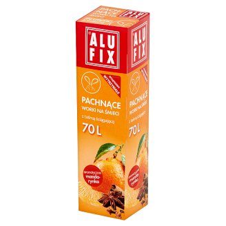 Alufix Pachnące worki na śmieci aromatyczna mandarynka 70 l 8 sztuk