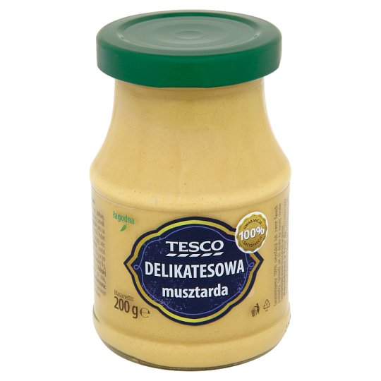 Tesco Delikatesowa musztarda łagodna 200 g