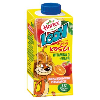Hortex Leon Jabłka brzoskwinie pomarańcze Napój wieloowocowy 200 ml