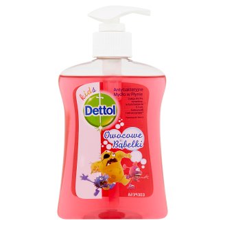 Dettol Kids Antybakteryjne mydło w płynie owocowe bąbelki 250 ml