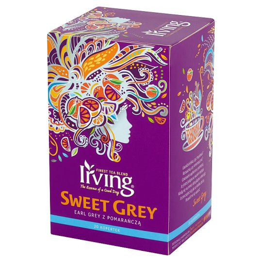 Irving Sweet Grey Earl Grey z pomarańczą Herbata czarna aromatyzowana 30 g (20 torebek)