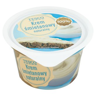 Tesco Krem śmietanowy naturalny 150 g