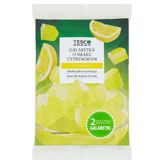Tesco Galaretka o smaku cytrynowym 2 x 75 g