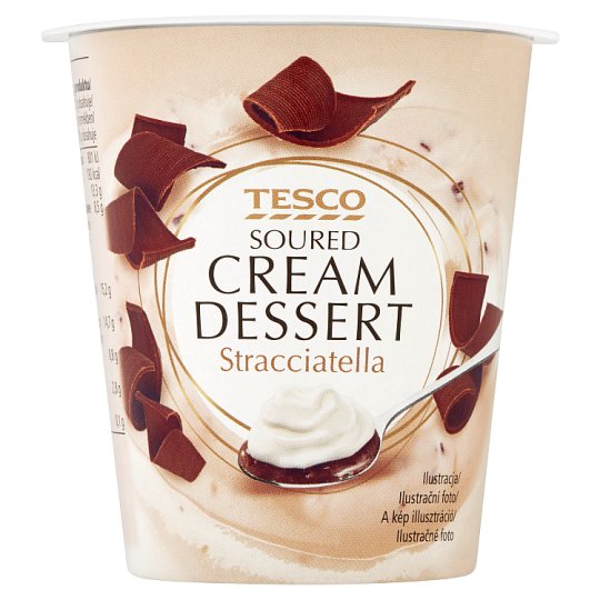 Tesco Śmietana z wsadem stracciatella 130 g
