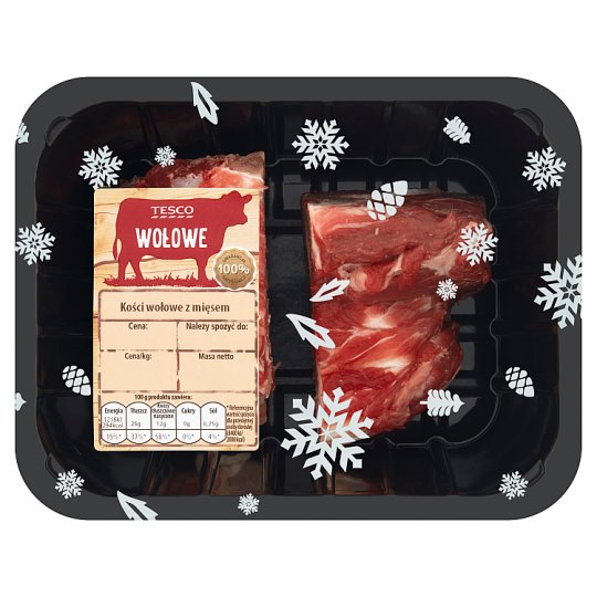 Tesco Kości wołowe z mięsem