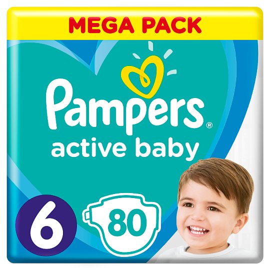 Pampers Active Baby Rozmiar 6, 80 pieluszek, 13-18 kg