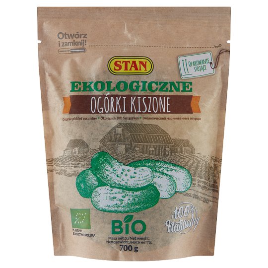 Stan Organic Pickled Cucumber 700 g
