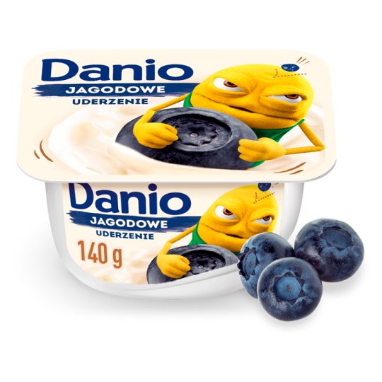 Danone Danio Serek homogenizowany jagodowy 140 g