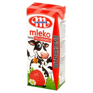 Mlekovita Wypasione Mleko o smaku truskawkowym 200 ml