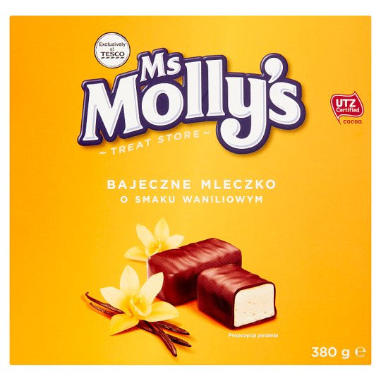 Ms Molly's Bajeczne mleczko o smaku waniliowym w czekoladzie 380 g