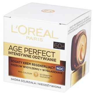 L'Oreal Paris Age Perfect Intensywne Odżywianie 60+ Bogaty krem regenerujący na noc 50 ml