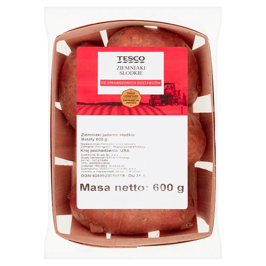 Tesco Ziemniaki słodkie 600 g