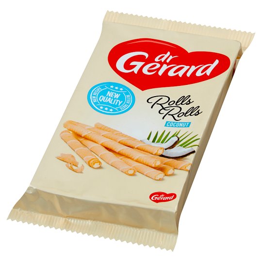 dr Gerard Rolls Rolls Rurki waflowe z kremem kokosowym 160 g