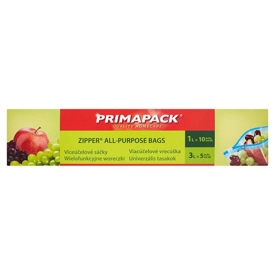 Primapack Wielofunkcyjne woreczki 1 l 10 sztuk i 5 l 5 sztuk