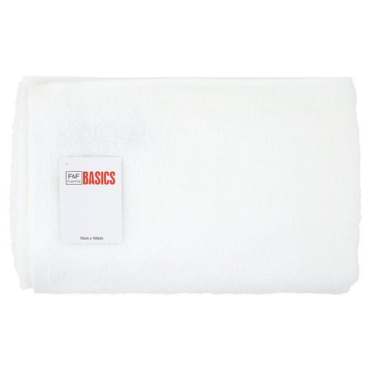 F&F Home Basics White Ręcznik kąpielowy 70 cm x 120 cm