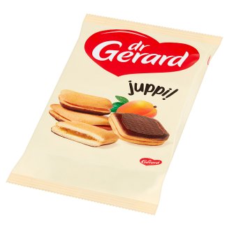 dr Gerard Biszkopty z nadzieniem o smaku morelowym z polewą kakaową 205 g