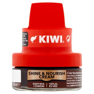 Kiwi Krem do obuwia ciemny brąz 50 ml