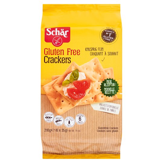 Schär Crackers Bezglutenowe krakersy 210 g (6 x 5 sztuk)