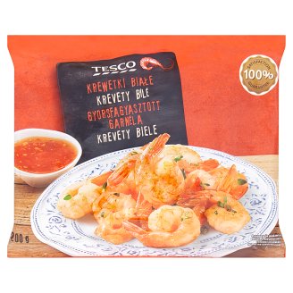 Tesco Krewetki białe 200 g