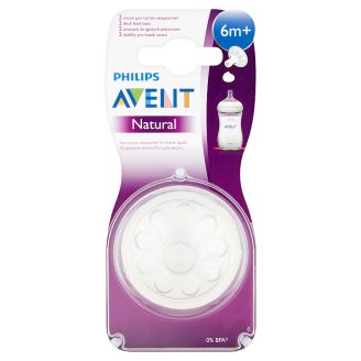 Avent Natural Smoczek do gęstych pokarmów od 6 miesiąca 2 sztuki