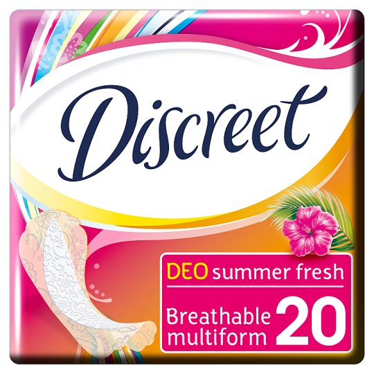 Discreet Multiform Summer Fresh Oddychające wkładki higieniczne x 20