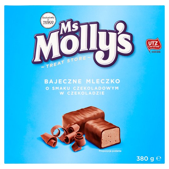 Ms Molly's Fabulous Chocolate Flavoured Marshmallow in Chocolate 380 g