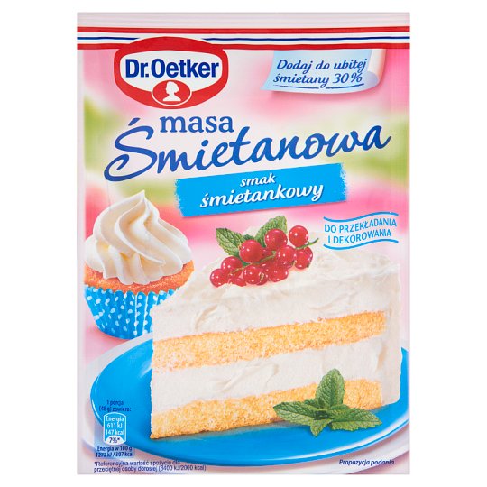 Dr. Oetker Masa śmietanowa o smaku śmietankowym 86 g