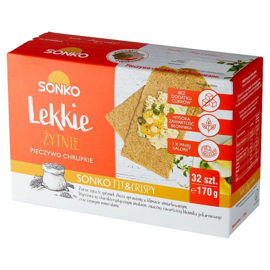 Sonko Pieczywo Lekkie żytnie 170 g