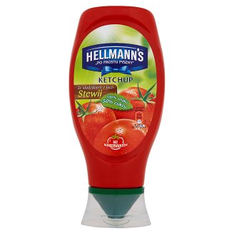 Hellmann's Ketchup ze słodzikiem z liści stewii 450 g