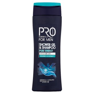 Tesco Pro Formula For Men Pure Energy Żel pod prysznic i szampon 250 ml