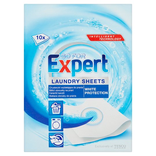 Go for Expert Chusteczki wybielające do prania 10 sztuk
