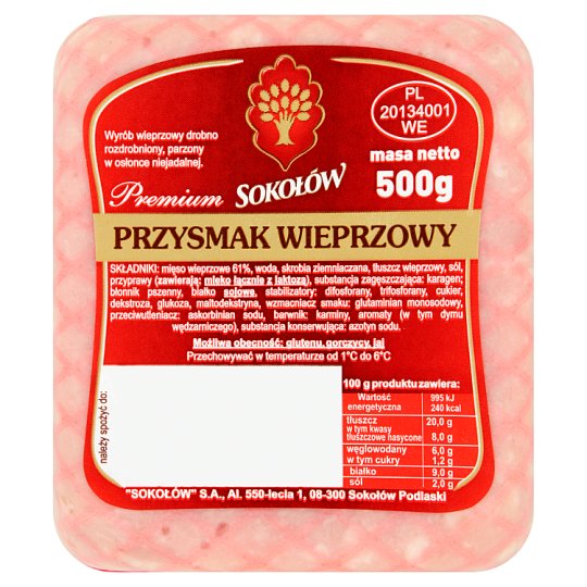 Sokołów Premium Przysmak wieprzowy 500 g