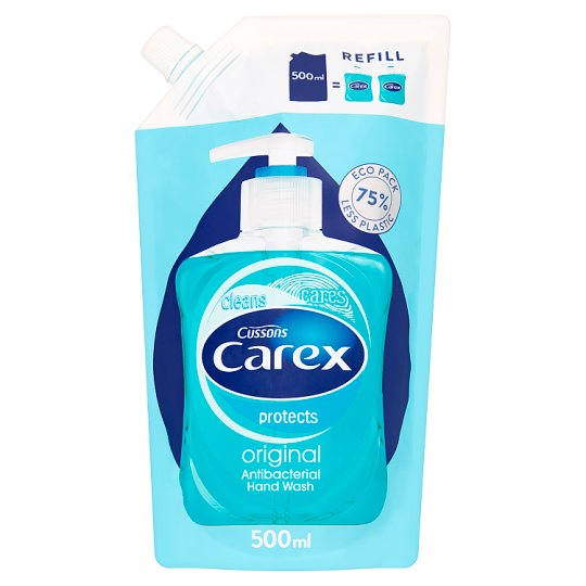Carex Original Antybakteryjne mydło w płynie opakowanie uzupełniające 500 ml