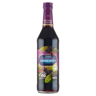 Tesco Syrop owocowy owoce leśne 500 ml
