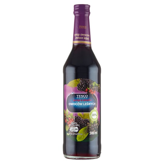 Tesco Syrop owocowy owoce leśne 500 ml