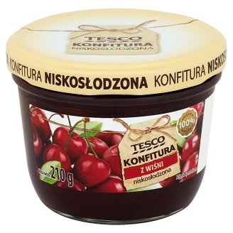 Tesco Konfitura z wiśni niskosłodzona 210 g