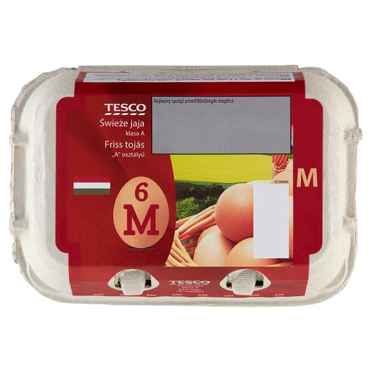 Tesco Świeże jaja M 6 sztuk