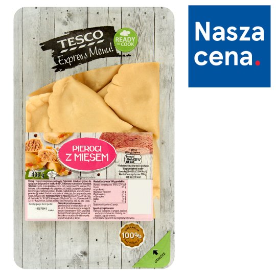 Tesco Express Menu! Pierogi z mięsem 400 g