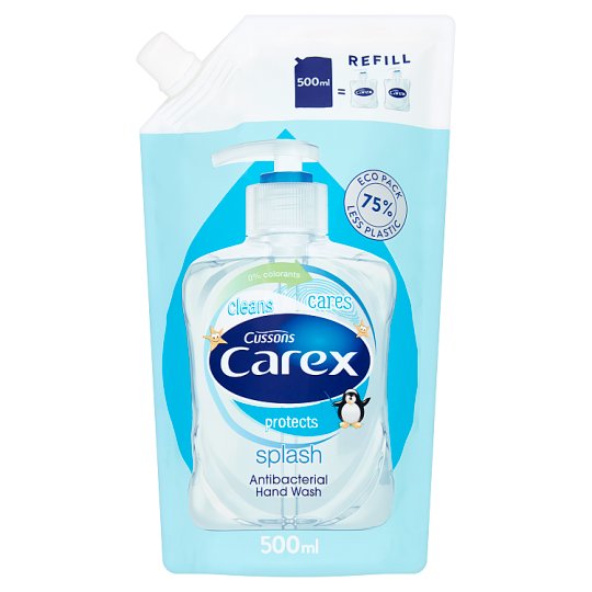 Carex Splash Antybakteryjne mydło w płynie opakowanie uzupełniające 500 ml