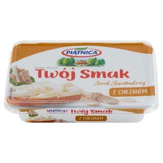 Piątnica Twój Smak Serek śmietankowy z chrzanem 135 g
