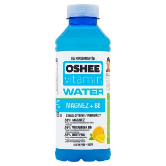 Oshee Vitamin Water Magnez + B6 Napój niegazowany o smaku cytryny-pomarańczy 555 ml