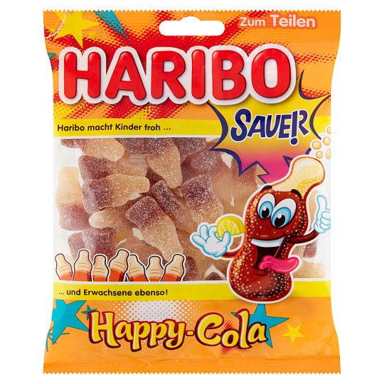 Haribo Happy-Cola Sauer Żelki kwaśne o smaku coli 200 g